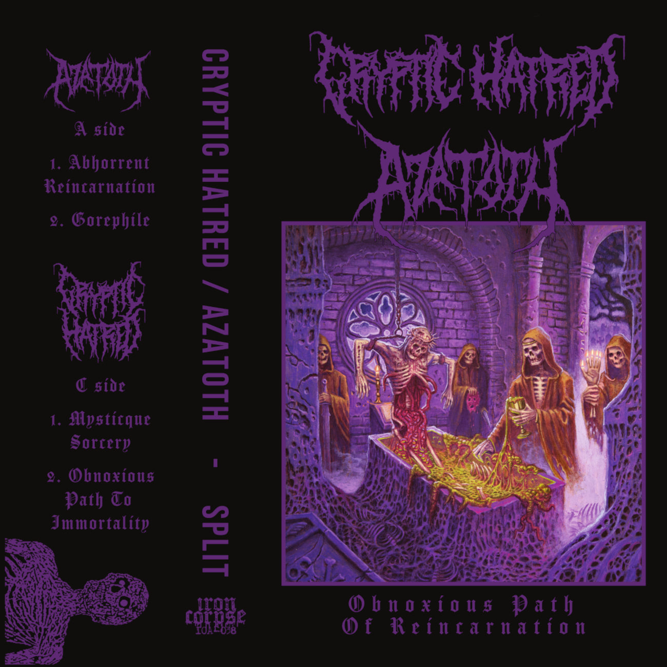 Azatoth / Cryptic Hatred "Split" TAPE