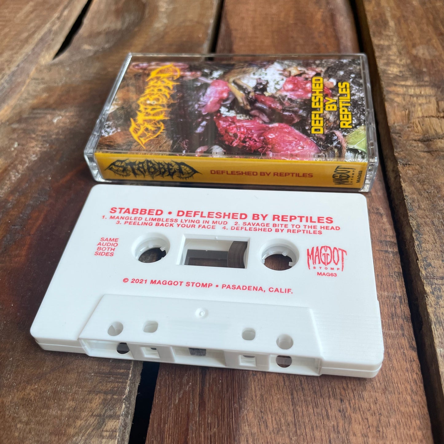 Stabbed "Defleshed By Reptiles" TAPE