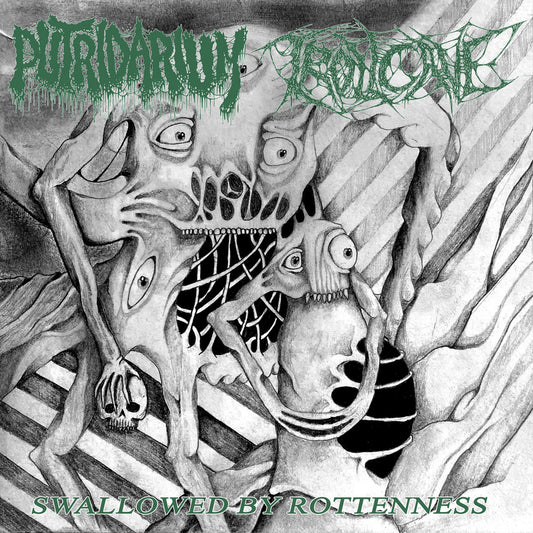 Putridarium / Trollcave “Swallowed By Rottenness” 7"