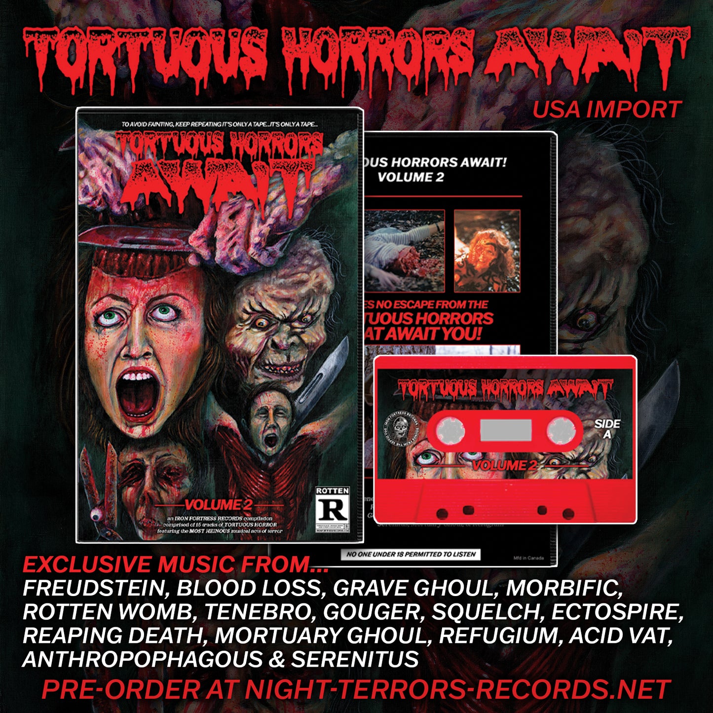 Tortuous Horrors Await "Vol. 2" TAPE