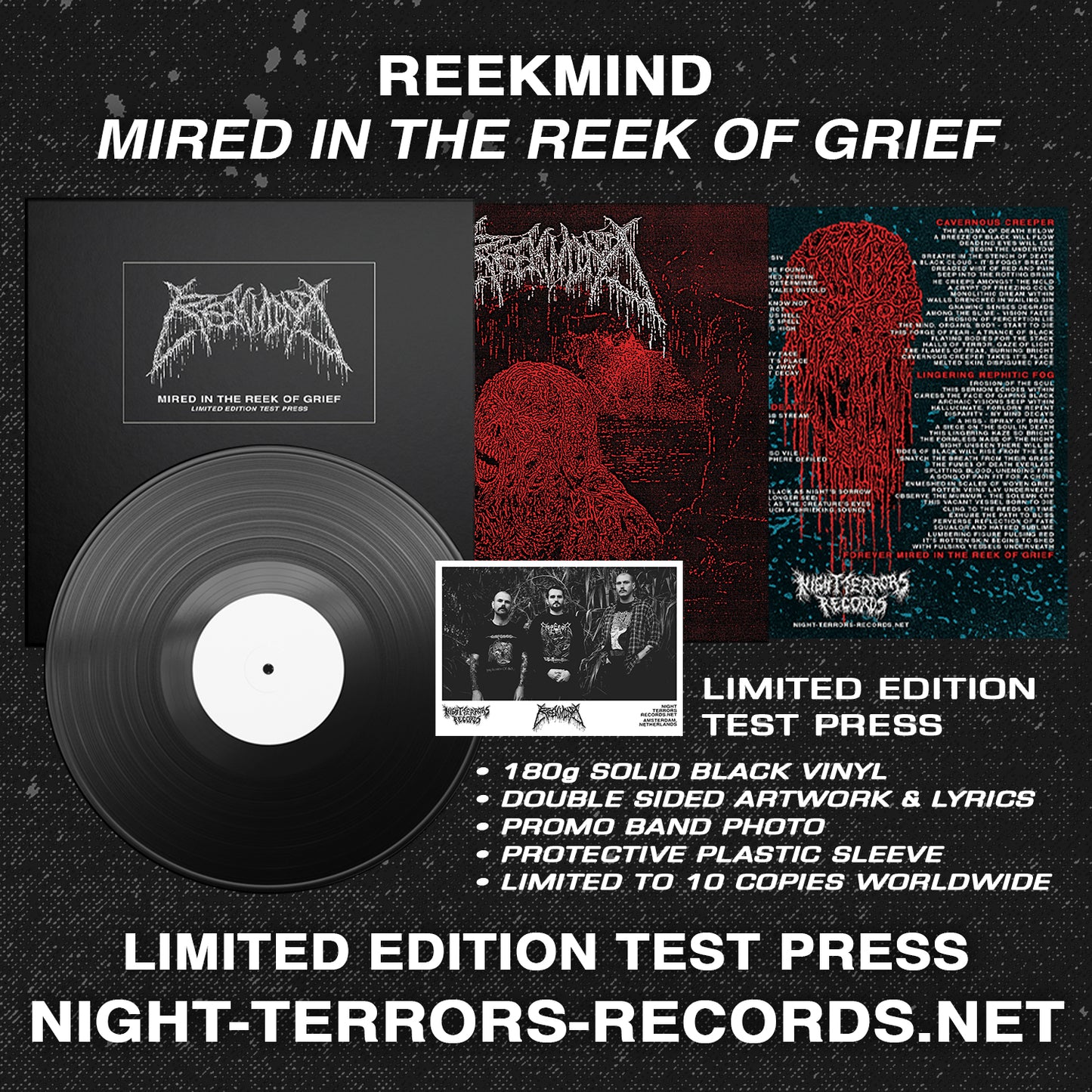 REEKMIND "Mired In The Reek Of Grief" TEST PRESS LP