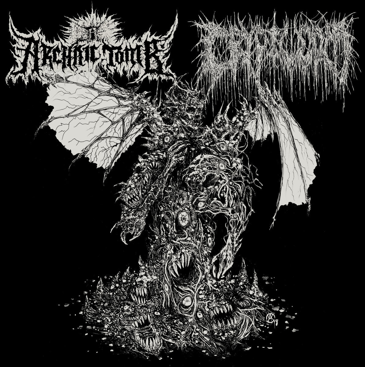 Cryptworm / Archaic Tomb "Split" 7”