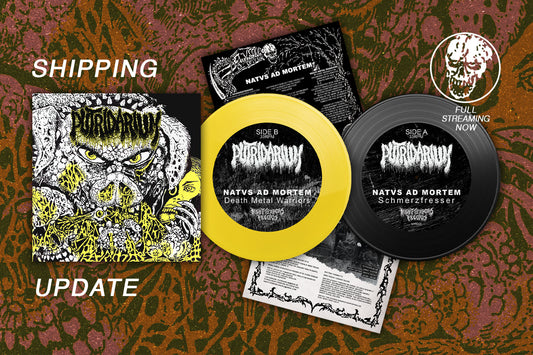 PUTRIDARIUM 7" EP OUT NOW / SHIPPING UPDATE