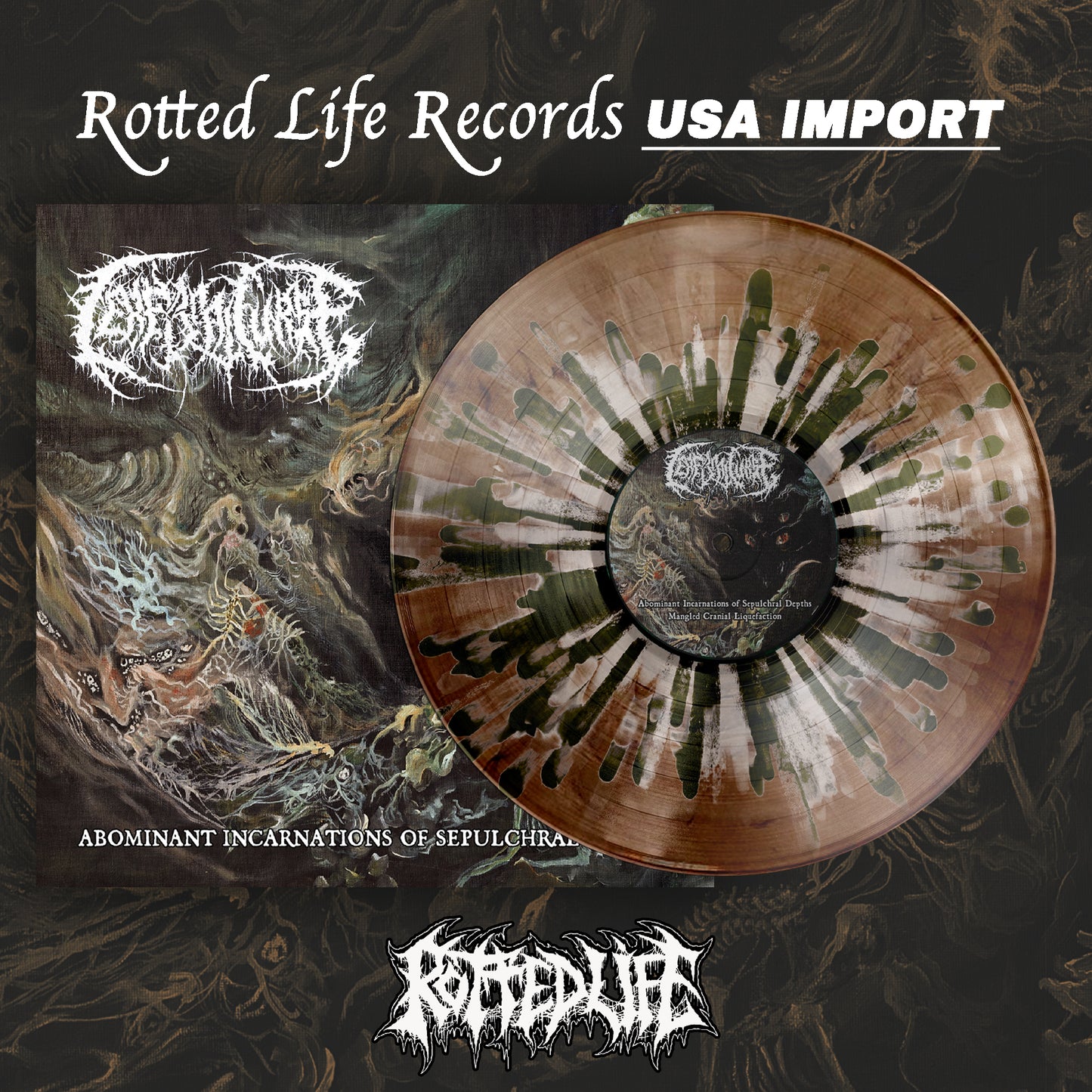 CEREBRAL CURSE "Abominant Incarnations Of Sepulchral Depths" LP