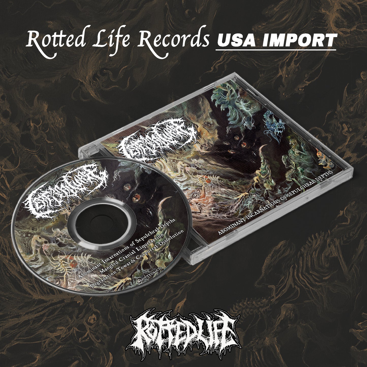 CEREBRAL CURSE "Abominant Incarnations Of Sepulchral Depths" CD