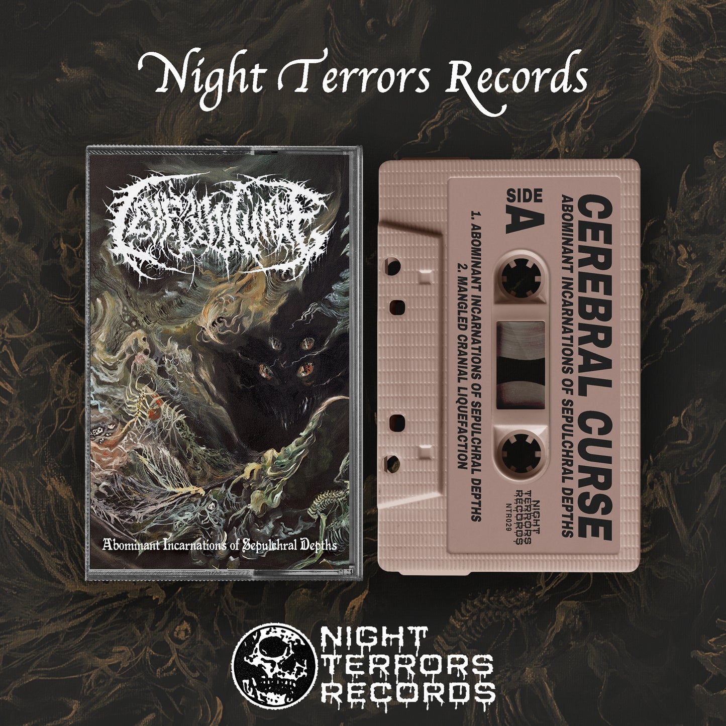 CEREBRAL CURSE "Abominant Incarnations Of Sepulchral Depths" TAPE