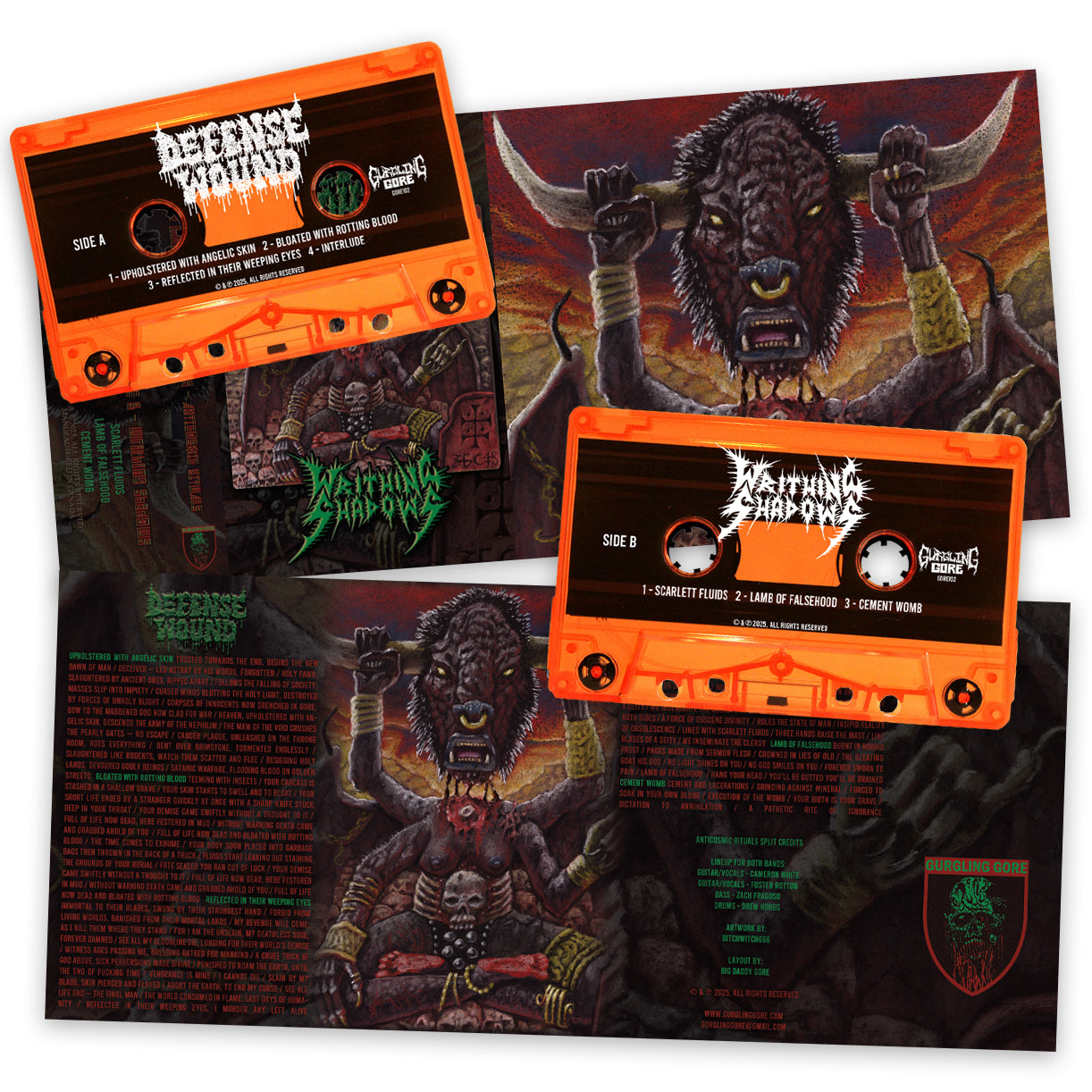 Defense Wound / Writhing Shadows "Anticosmic Rituals" TAPE