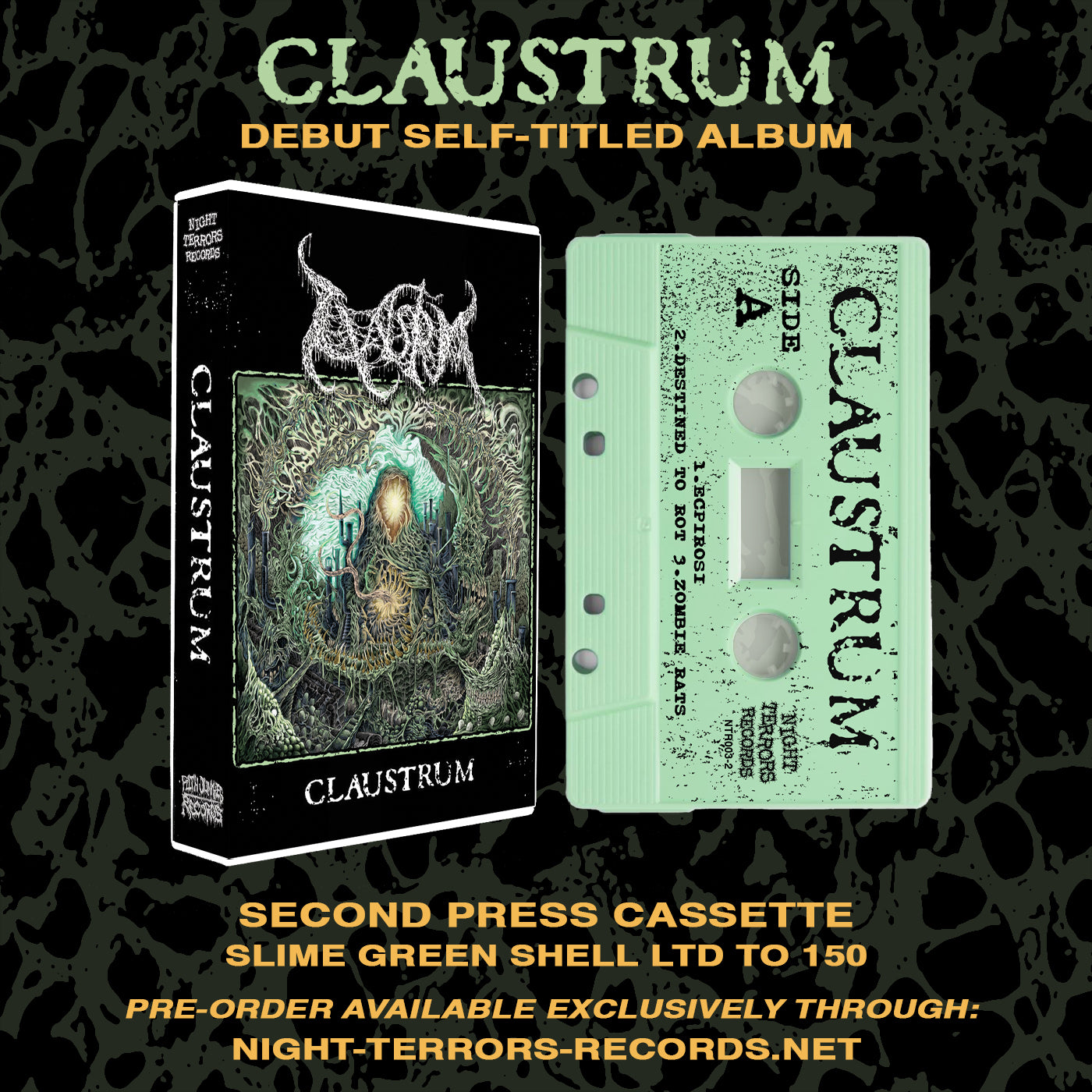 CLAUSTRUM "Claustrum" REPRESS TAPE