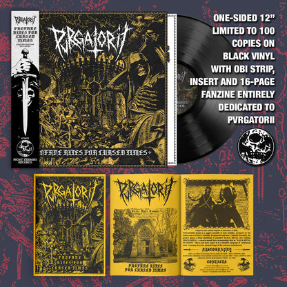 PVRGATORII "Profane Rites For Cursed Times" 12" + Fanzine