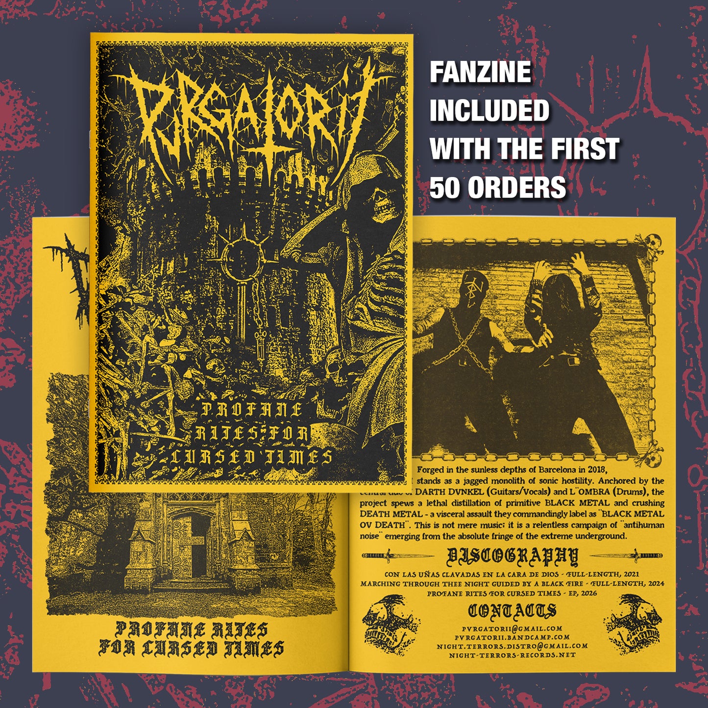 PVRGATORII "Profane Rites For Cursed Times" 12" + Fanzine