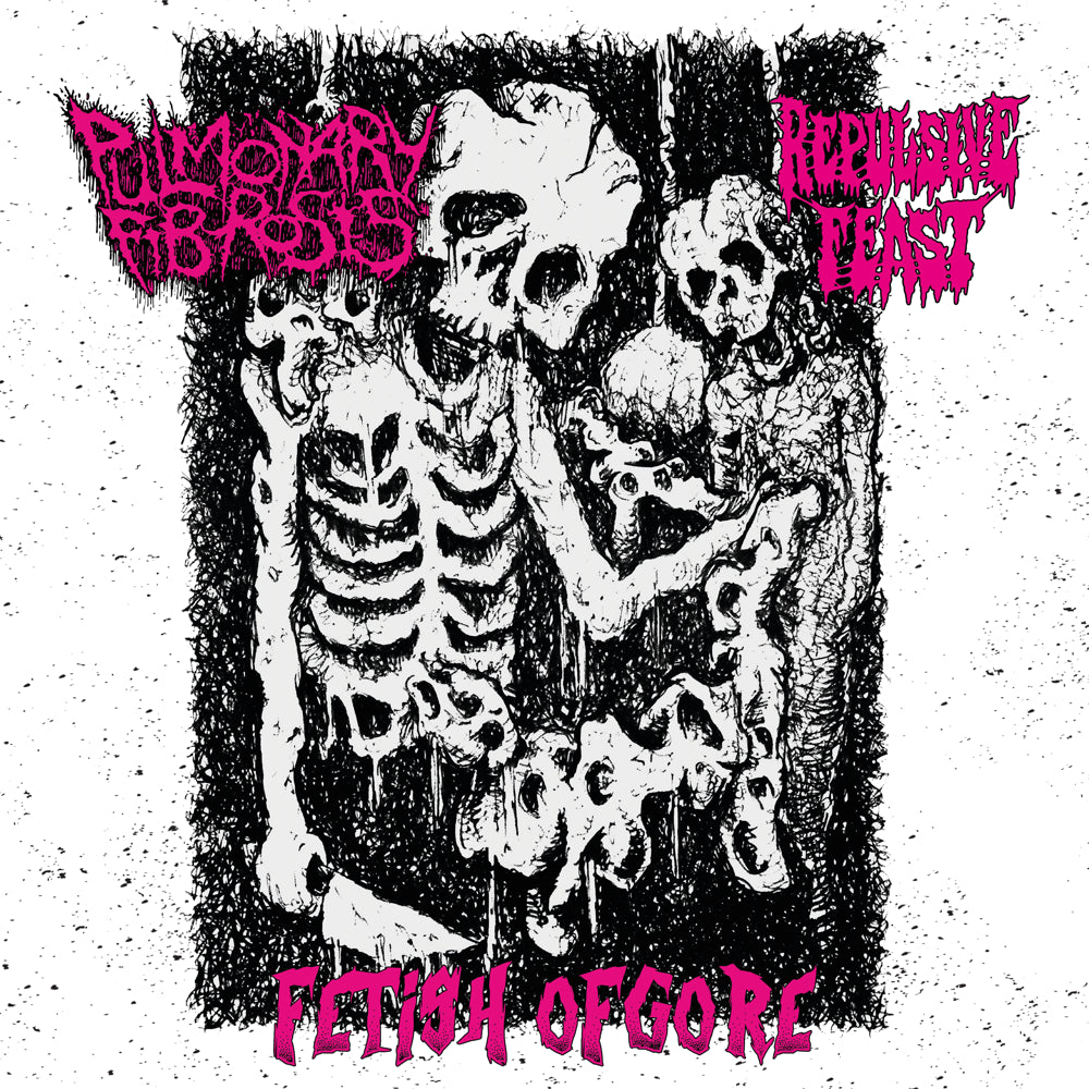 Pulmonary Fibrosis / Repulsive Feast "Fetish Of Gore" 7"