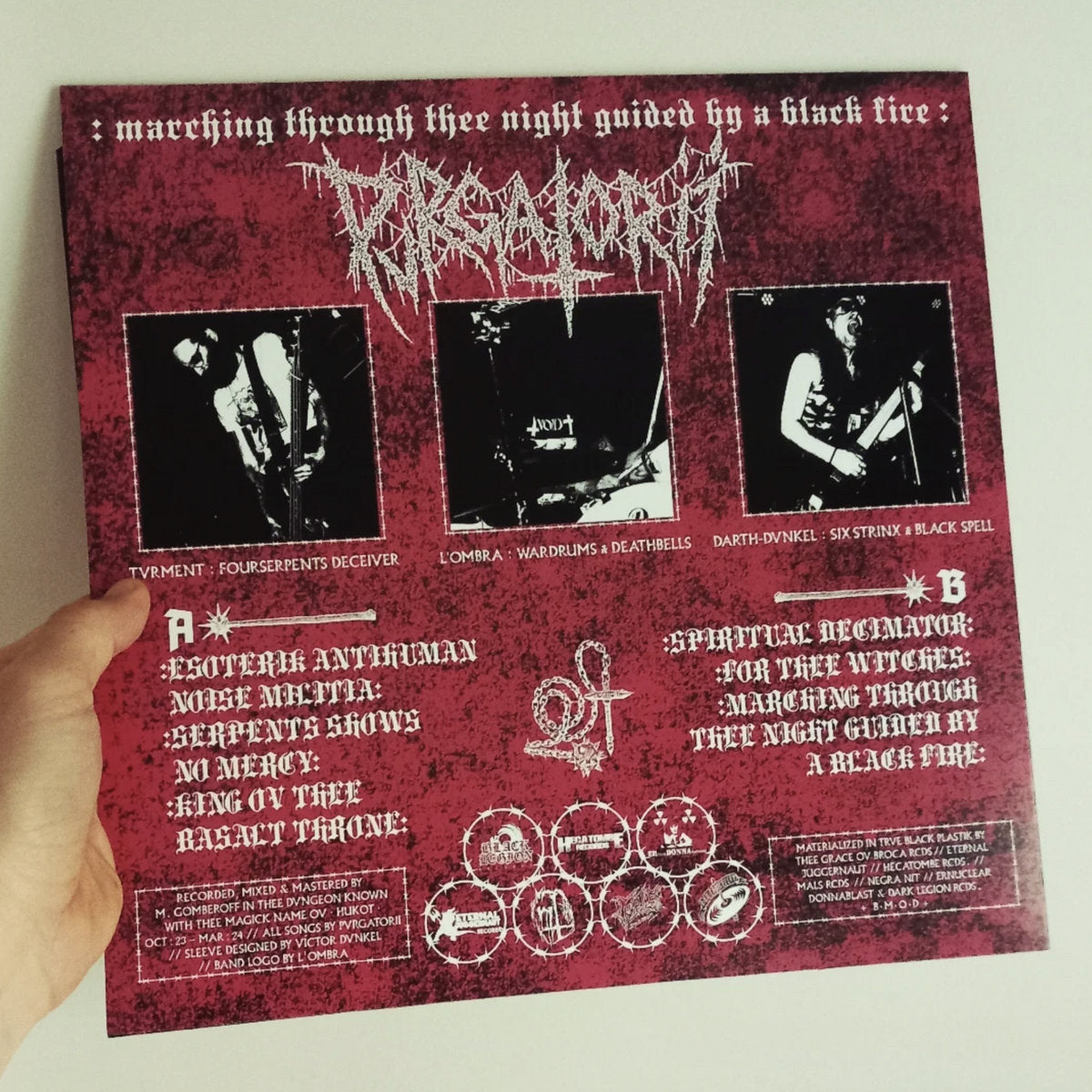 Pvrgatorii "Marching Through Thee Night Guided By A Black Fire" LP