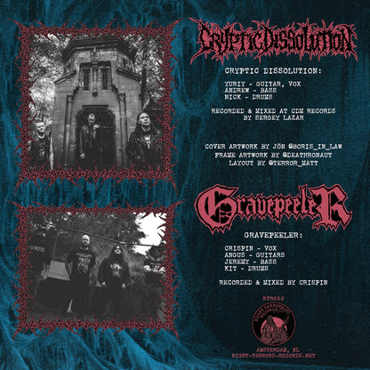 CRYPTIC DISSOLUTION / GRAVEPEELER "Split" TAPE