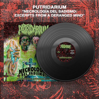 PUTRIDARIUM 12" SOLID BLACK + T-SHIRT [BUNDLE]