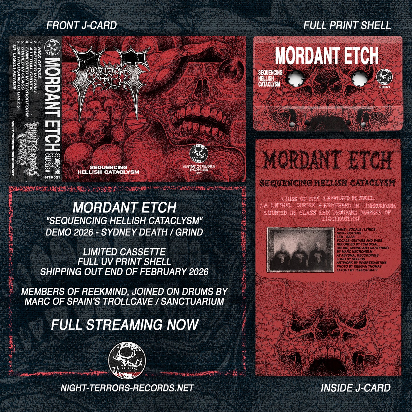 MORDANT ETCH “Sequencing Hellish Cataclysm” TAPE
